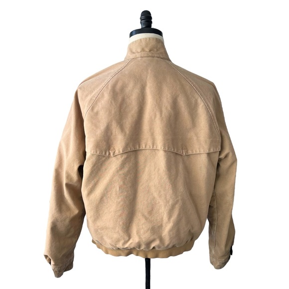 Polo Ralph Lauren Flannel Lined Insulated Canvas Harrington Jacket | LARGE - Picture 3 of 13